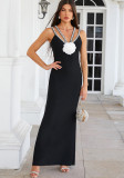 Women Black Evening Career Party Dress