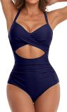 Sexy Lace-Up One-Piece Hollow Back Swimsuit