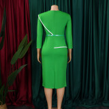 African Elegance Career Bodycon Dress