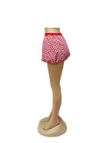 Y2K Puffy Elastic Waist Plaid Bubble Skirt
