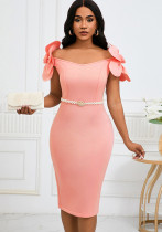 Floral Elegant Off Shoulder Formal Party Dress Floral Elegant Off Shoulder Formal Party Dress