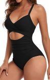 Sexy Lace-Up One-Piece Hollow Back Swimsuit