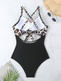 Sexy Lace-Up One-Piece Hollow Back Swimsuit