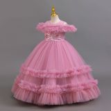 Girls Puffy Wedding Princess Dress Kids Dress