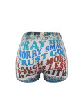 Women printed shorts