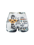 Women printed shorts