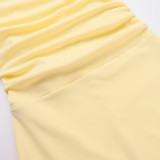 Women Backless Lace-Up Dress