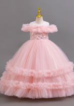 Girls Puffy Wedding Princess Dress Kids Dress