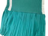 Women Summer Ribbed Casual Sleeveless Pleated Dress