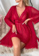 Women Mesh See-Through Backless Sexy Lingerie Two Piece Set