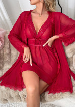 Women Mesh See-Through Backless Sexy Lingerie Two Piece Set Women Mesh See-Through Backless Sexy Lingerie Two Piece Set