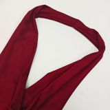 Women Sexy Halter Neck Backless Pile Neck Dress