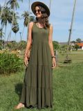 Women Solid Ruffle French Knitting Dress