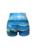 Women printed shorts
