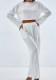Autumn/Winter Fashionable Women's Loose Pullover Top & Trousers Two Piece Set