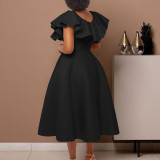 Fashionable Chic and Elegant Ruffled A-line Formal Party & Evening Dress