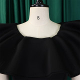 Fashionable Chic and Elegant Ruffled A-line Formal Party & Evening Dress