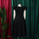 Fashionable Chic and Elegant Ruffled A-line Formal Party & Evening Dress