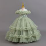Girls Puffy Wedding Princess Dress Kids Dress