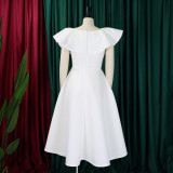 Fashionable Chic and Elegant Ruffled A-line Formal Party & Evening Dress