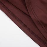 Women Spring Summer Sexy Slash Shoulder Print Top and Cropped Pants Two Piece Set