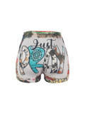 Women printed shorts