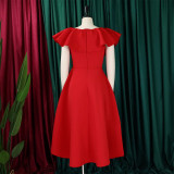 Fashionable Chic and Elegant Ruffled A-line Formal Party & Evening Dress