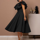 Fashionable Chic and Elegant Ruffled A-line Formal Party & Evening Dress