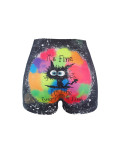 Women printed shorts