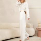 Autumn/Winter Fashionable Women's Loose Pullover Top & Trousers Two Piece Set