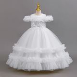 Girls Puffy Wedding Princess Dress Kids Dress