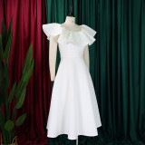 Fashionable Chic and Elegant Ruffled A-line Formal Party & Evening Dress