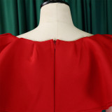 Fashionable Chic and Elegant Ruffled A-line Formal Party & Evening Dress