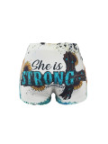 Women printed shorts