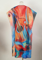 Beach sun protection clothing chiffon cover-up Beach sun protection clothing chiffon cover-up