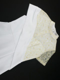 Round-Neck See-Through Lace Short-Sleeve formal Party Wedding & Bridesmaid Slit Dress