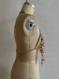 Sexy multicolored Artificial Pearls vest beach Holidays Body Chain