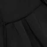 Fashionable women's Low Back retro sleeveless Backless A-line long dress