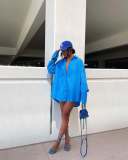 Women Solid Shirt Dress
