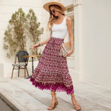 Women Print Bohemian Holidays Beach Skirts