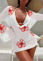 Women Beach Long Sleeve Bikini Swimsuit Three-Piece Women Beach Long Sleeve Bikini Swimsuit Three-Piece