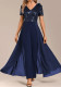 Women Solid Chiffon Sequin Patchwork Jumpsuit