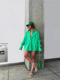 Women Solid Shirt Dress