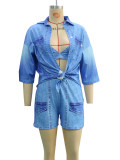 Women Casual Printed Three-Piece