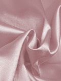 Pink Long Ball Gown Satin Halter Neck Low Back Evening Dress