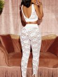 Women's Sexy Lace Two piece Fashion Pants Set