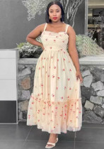 Women French Sexy Backless Suspender Mesh Dress Women French Sexy Backless Suspender Mesh Dress