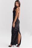 Women Spring and Summer Bow Embroidered Hollow Bodycon Dress
