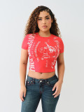 Women Print Short Sleeve Top T-shirt