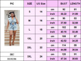Plus Size Women Casual Short Sleeve Washed Denim Cargo Shorts Jumpsuit